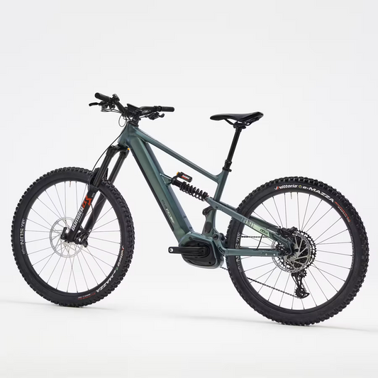 Vélo vtt électrique tout suspendu LOMBARDO 29"/27,5" - stilus e-big mountain vert