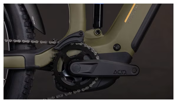 VTT Électrique Tout-Suspendu Cube Stereo Hybrid One44 Pro 800 12V 800 Wh Bosch 100 Nm 29'' Vert Dusty Olive 2026