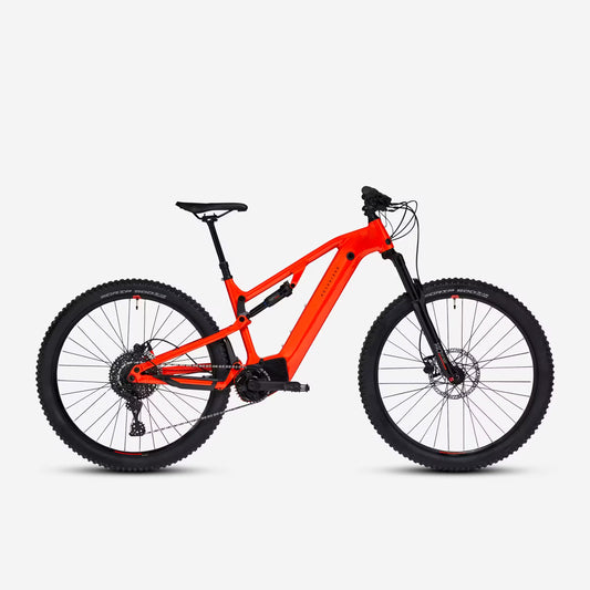 Vélo VTT électrique tout suspendu ROCKRIDER 29" - E-EXPL 520 S Rouge vif