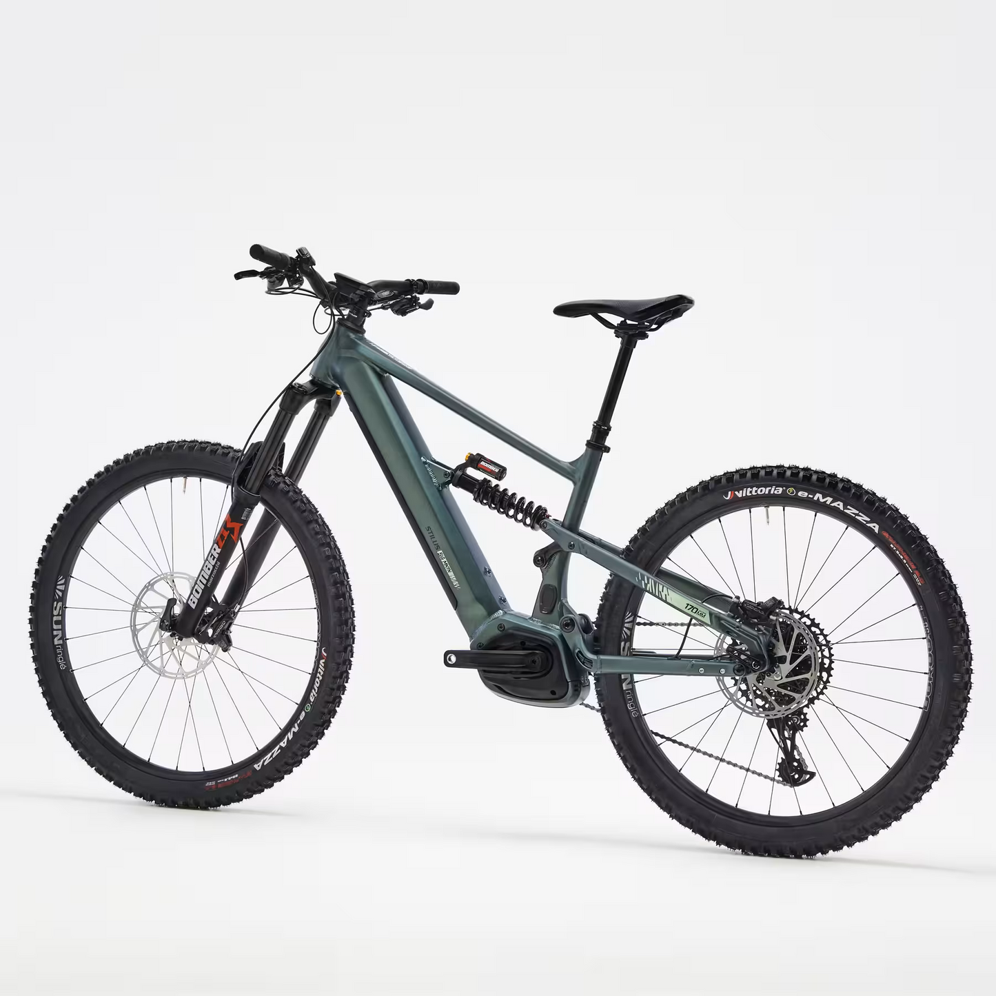 Vélo vtt électrique tout suspendu LOMBARDO  29"/27,5"  - stilus e-big mountain vert